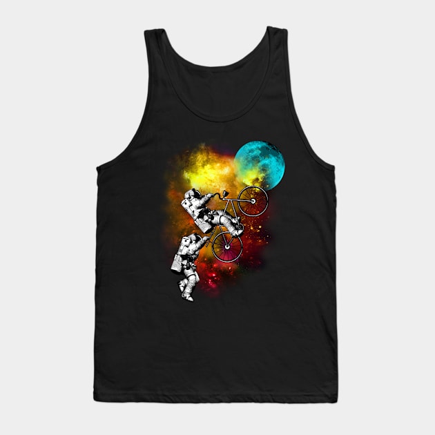 CYCLE TO THE MOON Tank Top by ADAMLAWLESS